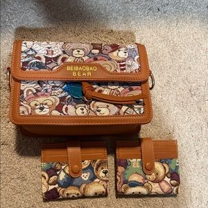 Beibaobao Bear Brown Crossbody Bag